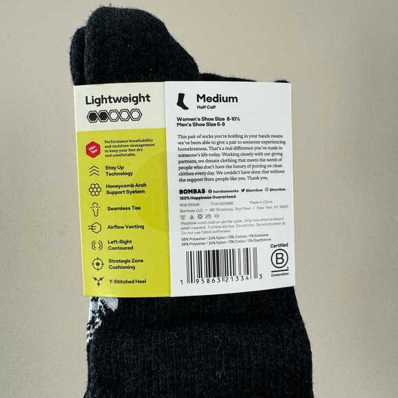 Bombas Performance Running Medium Half Calf socks - Picture 3 of 4